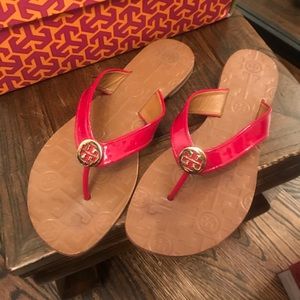 Tory Burch “Thora” pink sandals size 8,